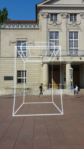 Weimar, Theaterplatz, Van der Felde Installation