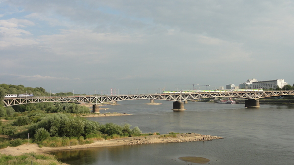 Warszawa,  Visla/Weichsel, Most Srednicowy