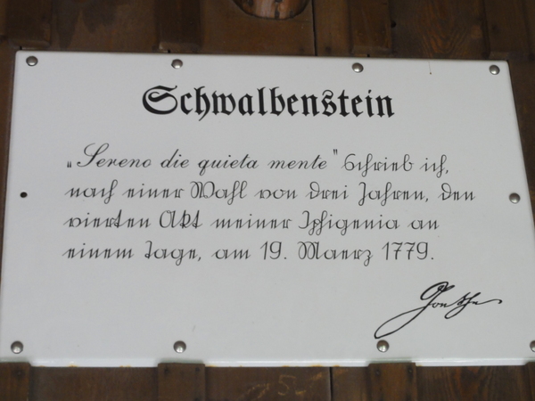 Ilmenau, Goethe Wanderweg, Schwalbenstein