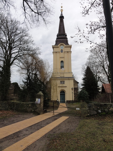 Stolpe, Spitze der Dorfkirche